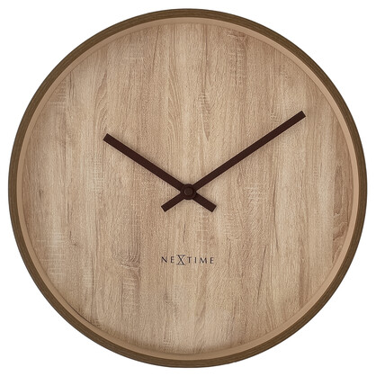 NeXtime Oslo Wall Clock 30cm - Light Brown