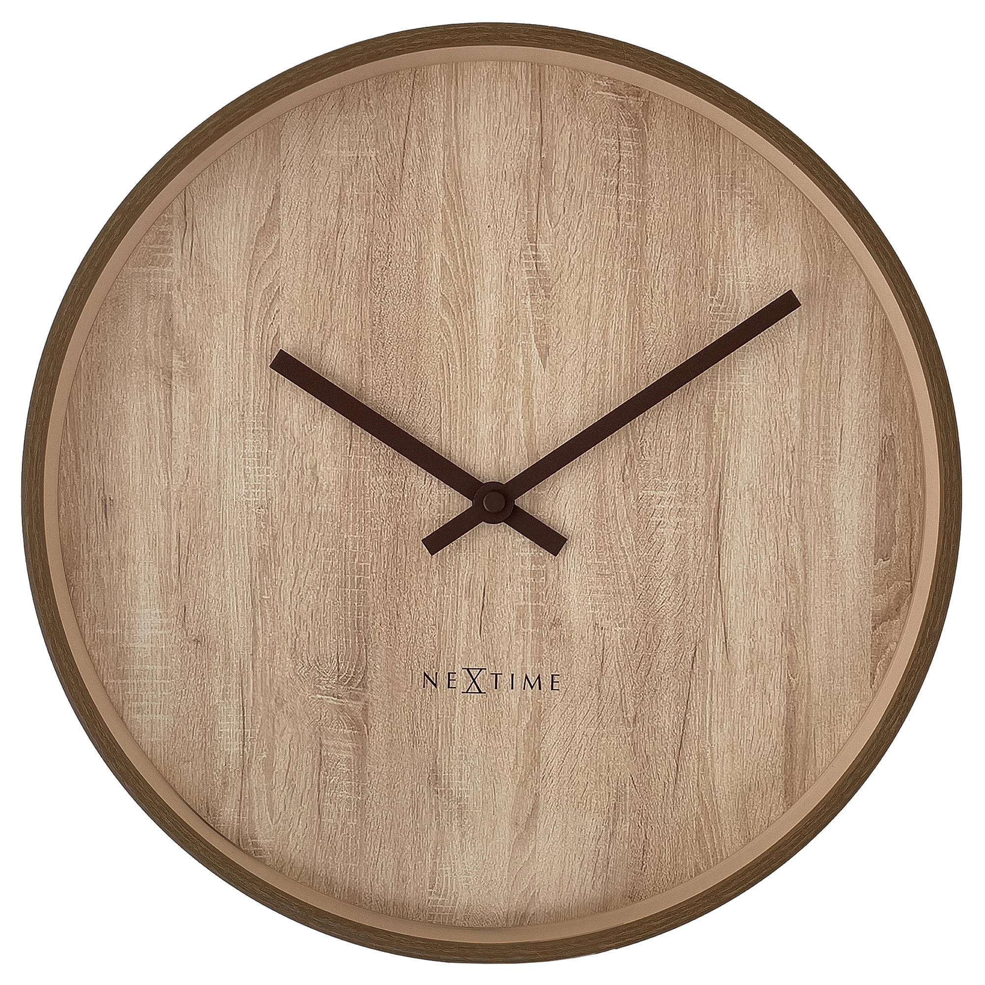 NeXtime Oslo Wall Clock 30cm - Light Brown
