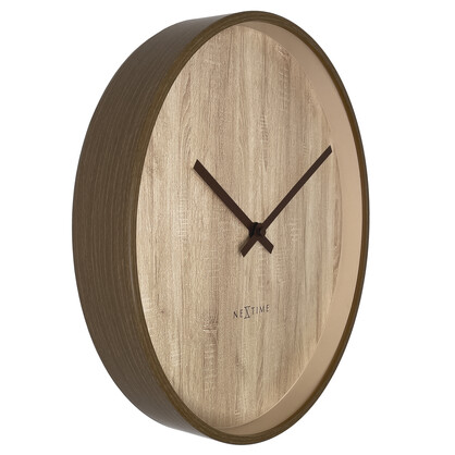 NeXtime Oslo Wall Clock 30cm - Light Brown