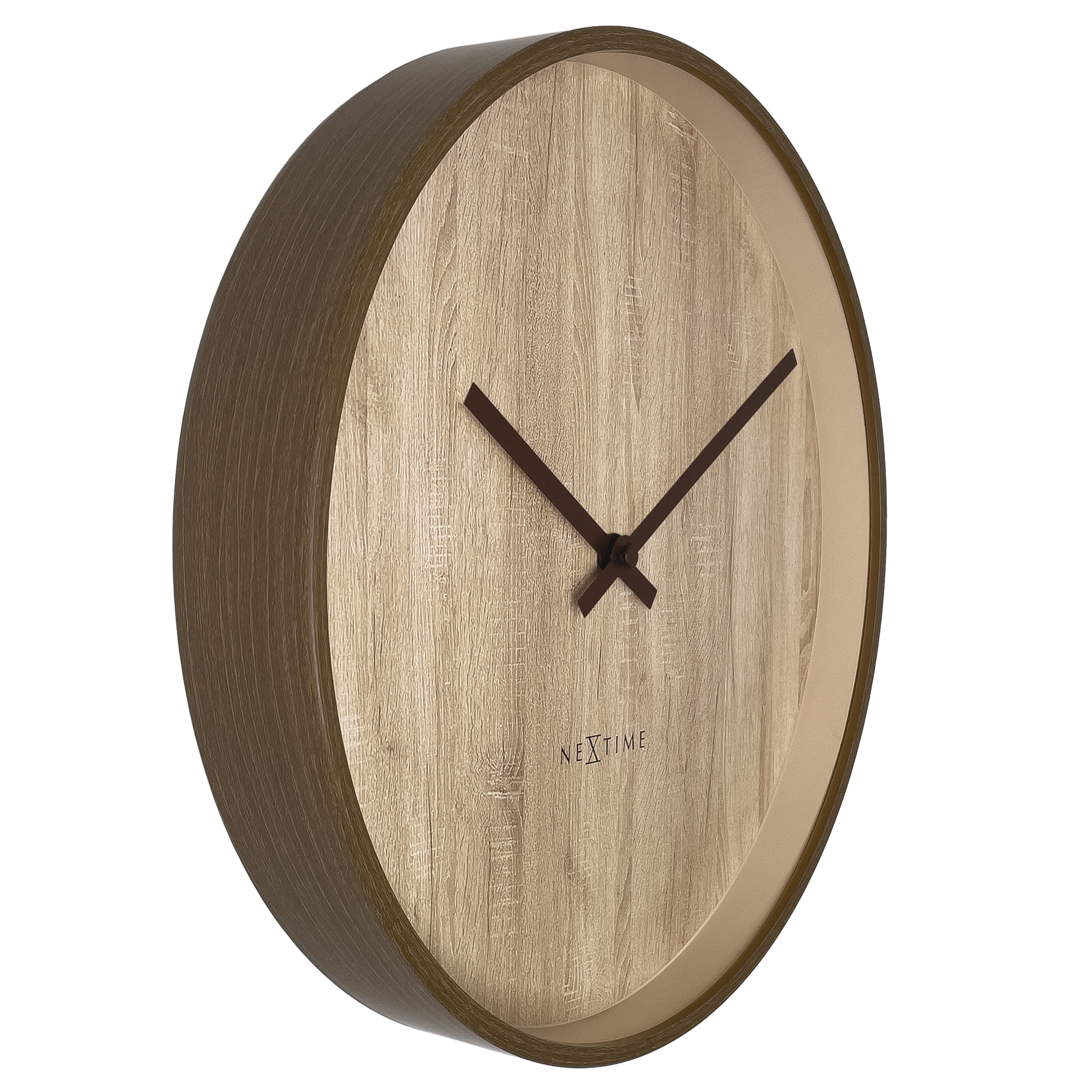 NeXtime Oslo Wall Clock 30cm - Light Brown