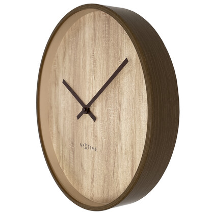 NeXtime Oslo Wall Clock 30cm - Light Brown