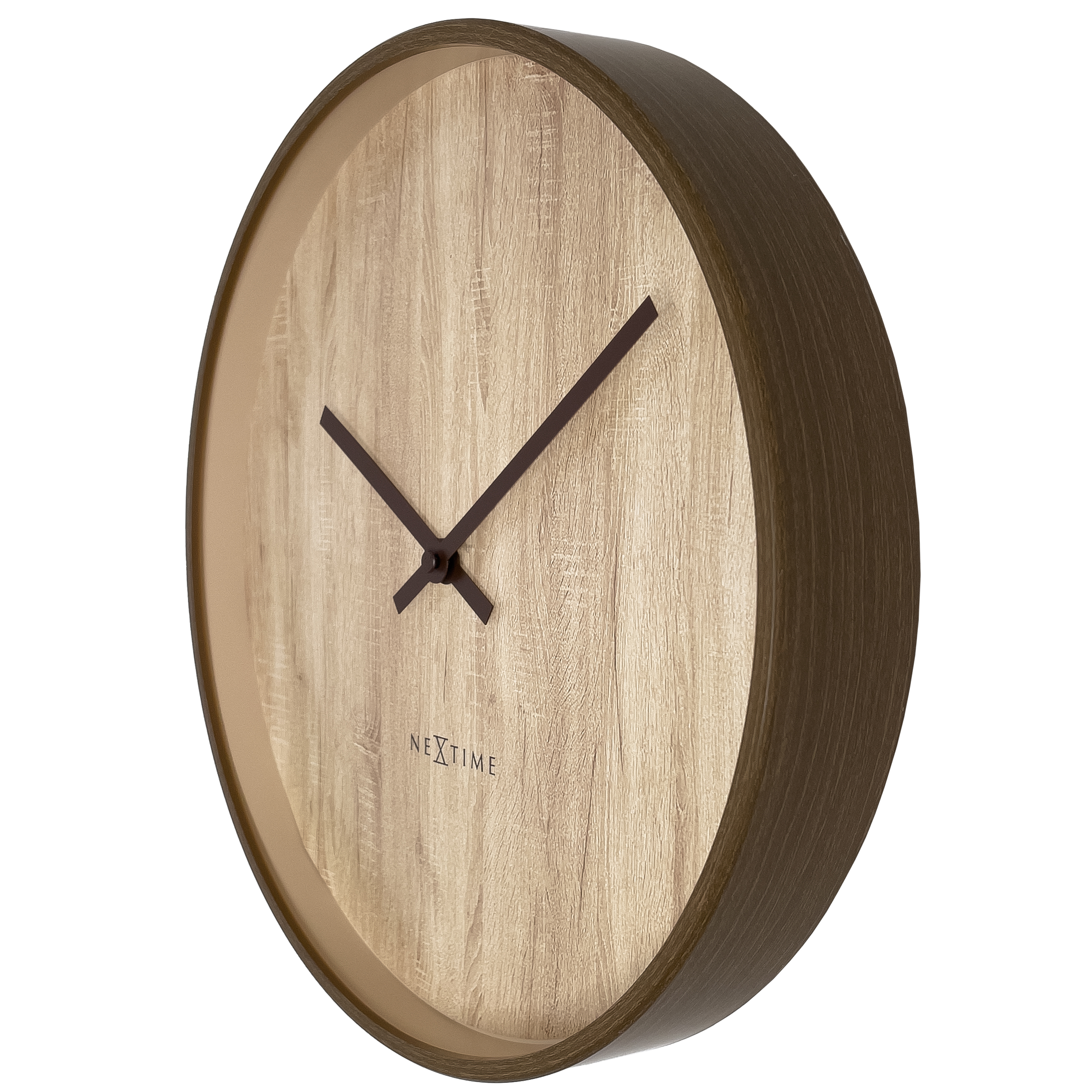 NeXtime Oslo Wall Clock 30cm - Light Brown