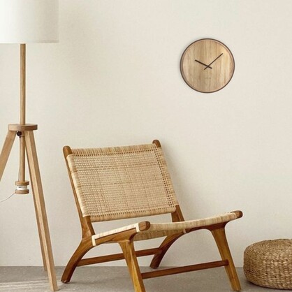 NeXtime Oslo Wall Clock 30cm - Light Brown