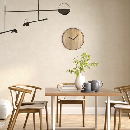 NeXtime Oslo Wall Clock 30cm - Light Brown