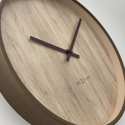 NeXtime Oslo Wall Clock 30cm - Light Brown