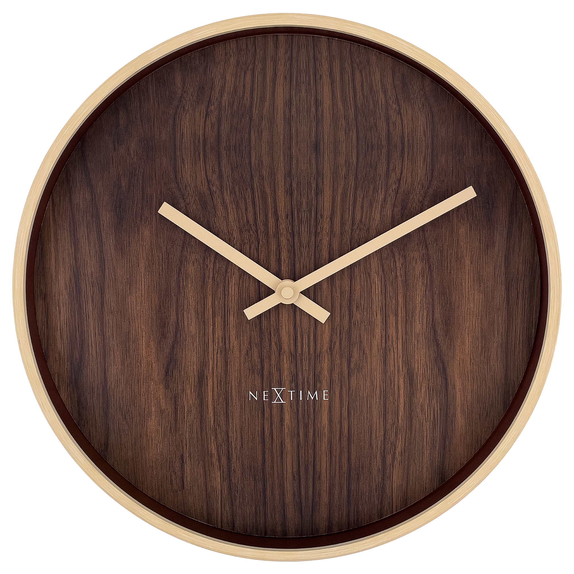 NeXtime Oslo Wall Clock 30cm - Dark Brown