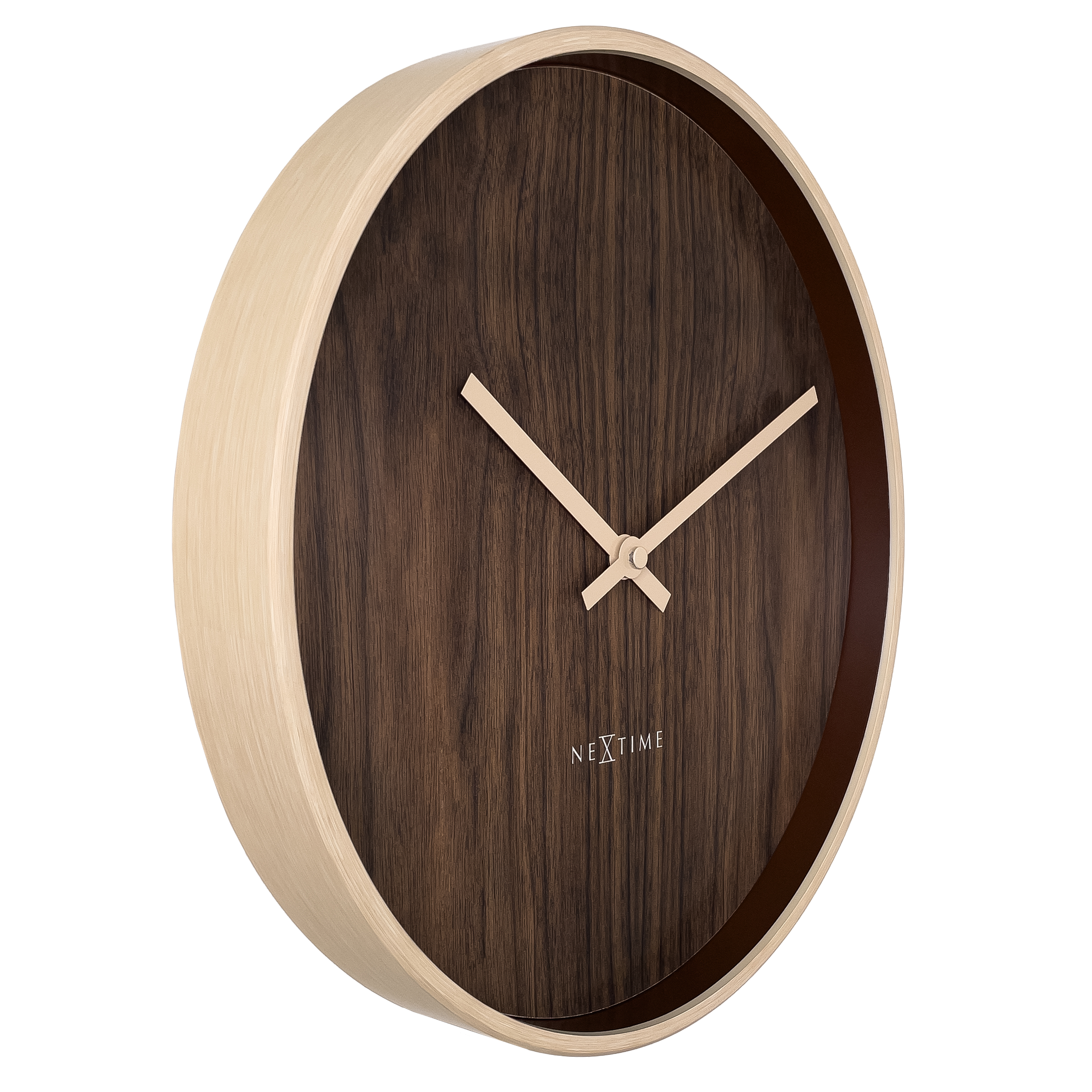 NeXtime Oslo Wall Clock 30cm - Dark Brown
