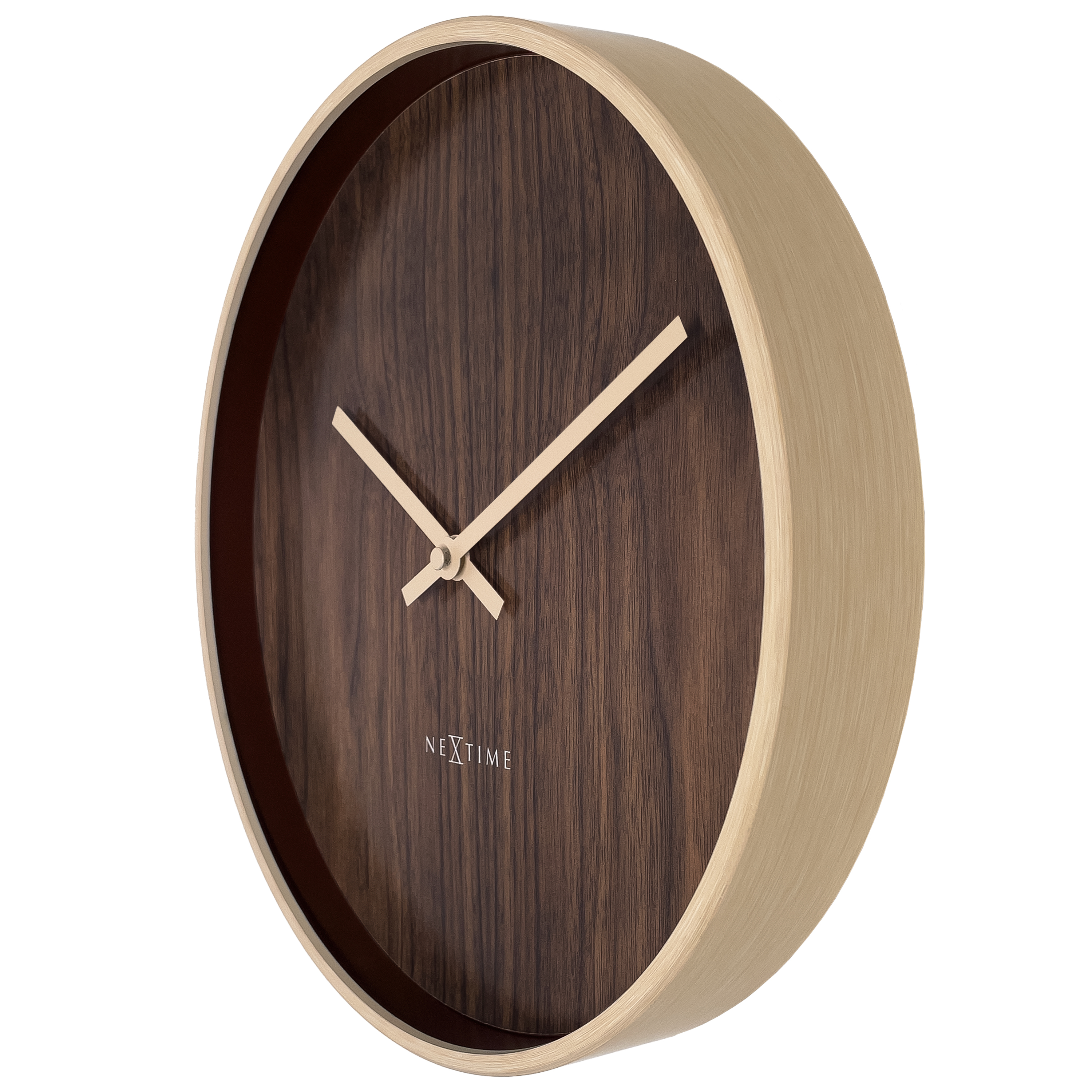 NeXtime Oslo Wall Clock 30cm - Dark Brown