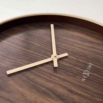 NeXtime Oslo Wall Clock 30cm - Dark Brown