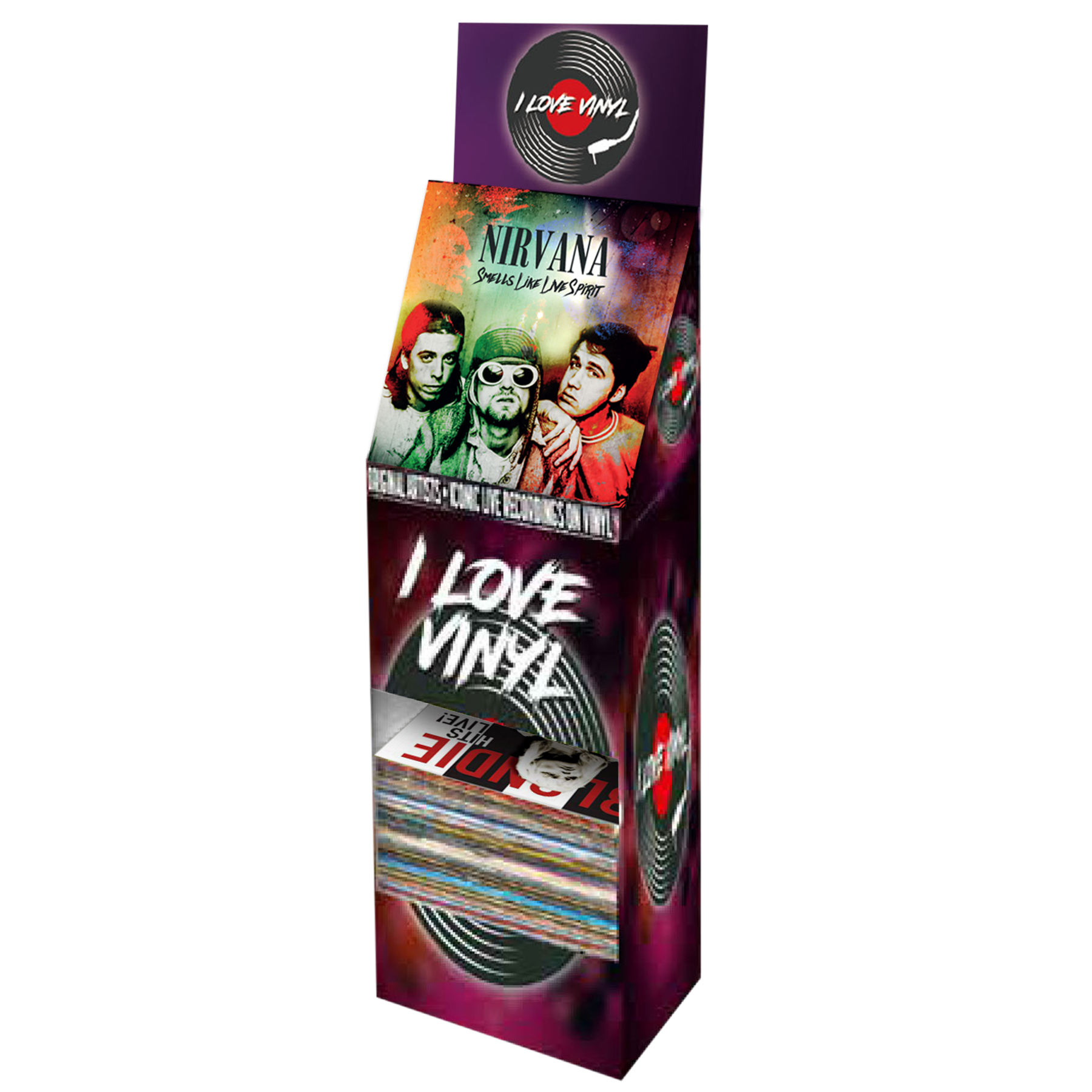 Wholesale LP Vinyl - 72Pc Set including Free Standing Display Unit ...