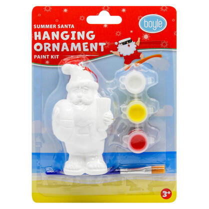Hanging Ornament Paint Kit - Summer Santa