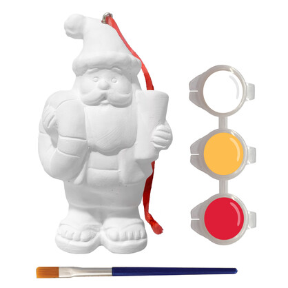 Hanging Ornament Paint Kit - Summer Santa