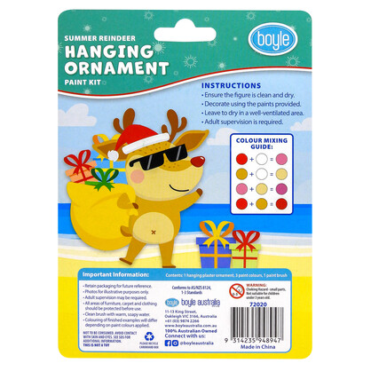 Hanging Ornament Paint Kit - Summer Reindeer