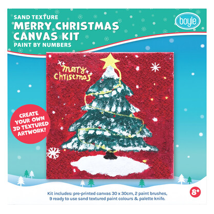 Canvas Texture Painting Kit - Xmas Tree