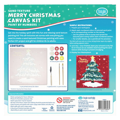 Canvas Texture Painting Kit - Xmas Tree
