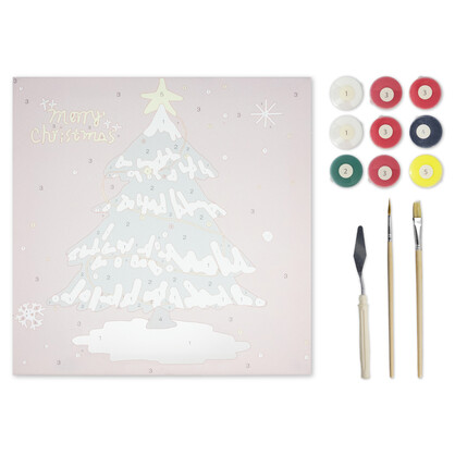 Canvas Texture Painting Kit - Xmas Tree