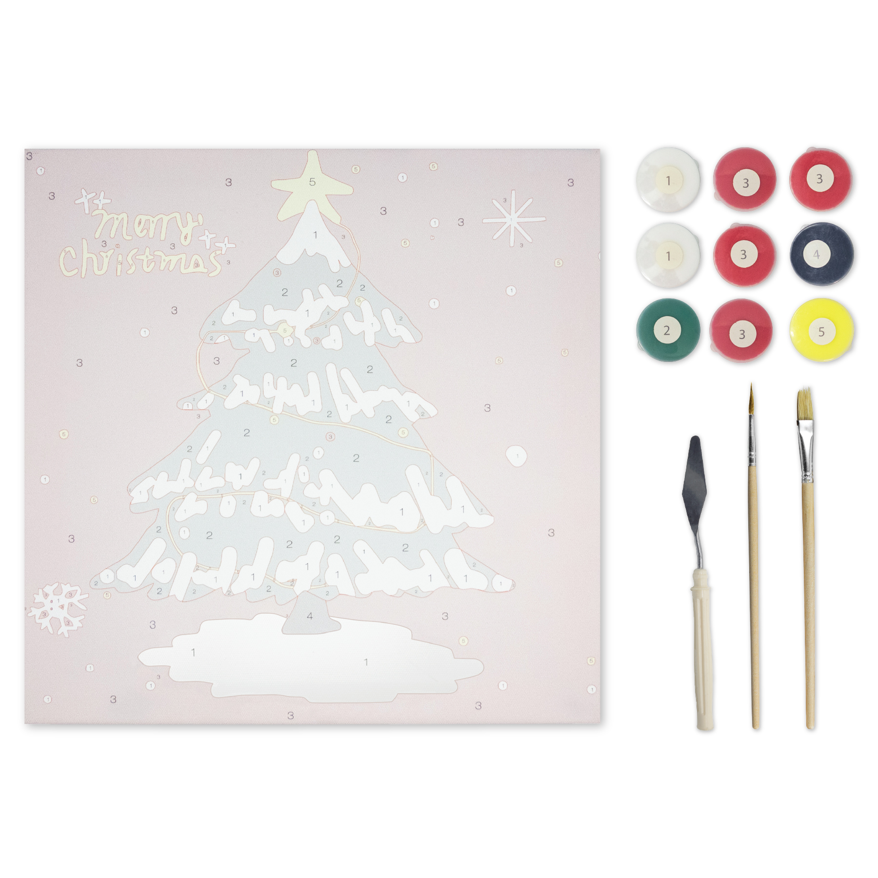 Canvas Texture Painting Kit - Xmas Tree