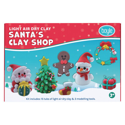 Light Air Dry Clay Santa's Clay Shop DIY Kit