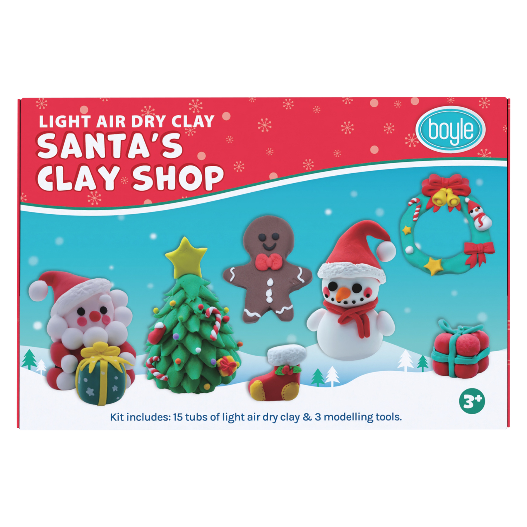 Light Air Dry Clay Santa's Clay Shop DIY Kit