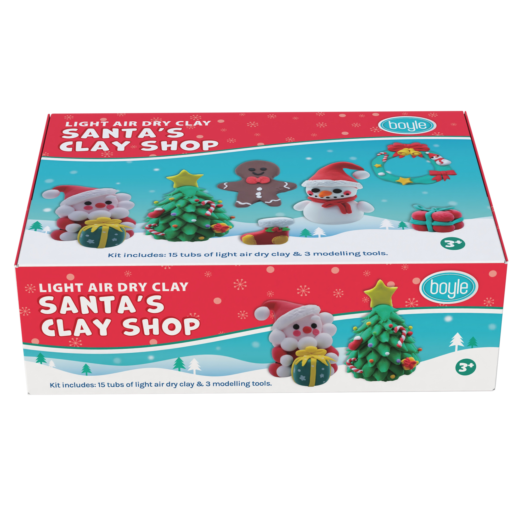 Light Air Dry Clay Santa's Clay Shop DIY Kit