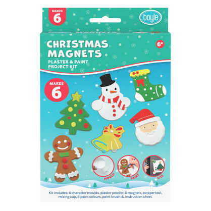 Christmas Magnet Plaster and Paint Project Kit