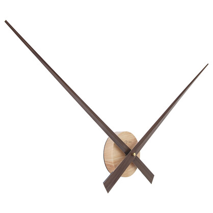 NeXtime Hands Wall Clock 85cm - Walnut