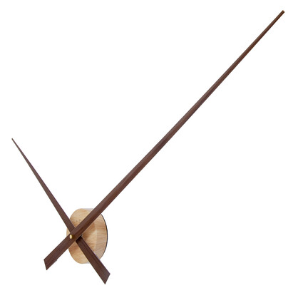 NeXtime Hands Wall Clock 85cm - Walnut