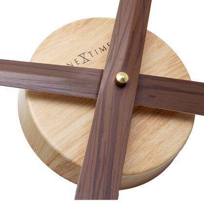 NeXtime Hands Wall Clock 85cm - Walnut