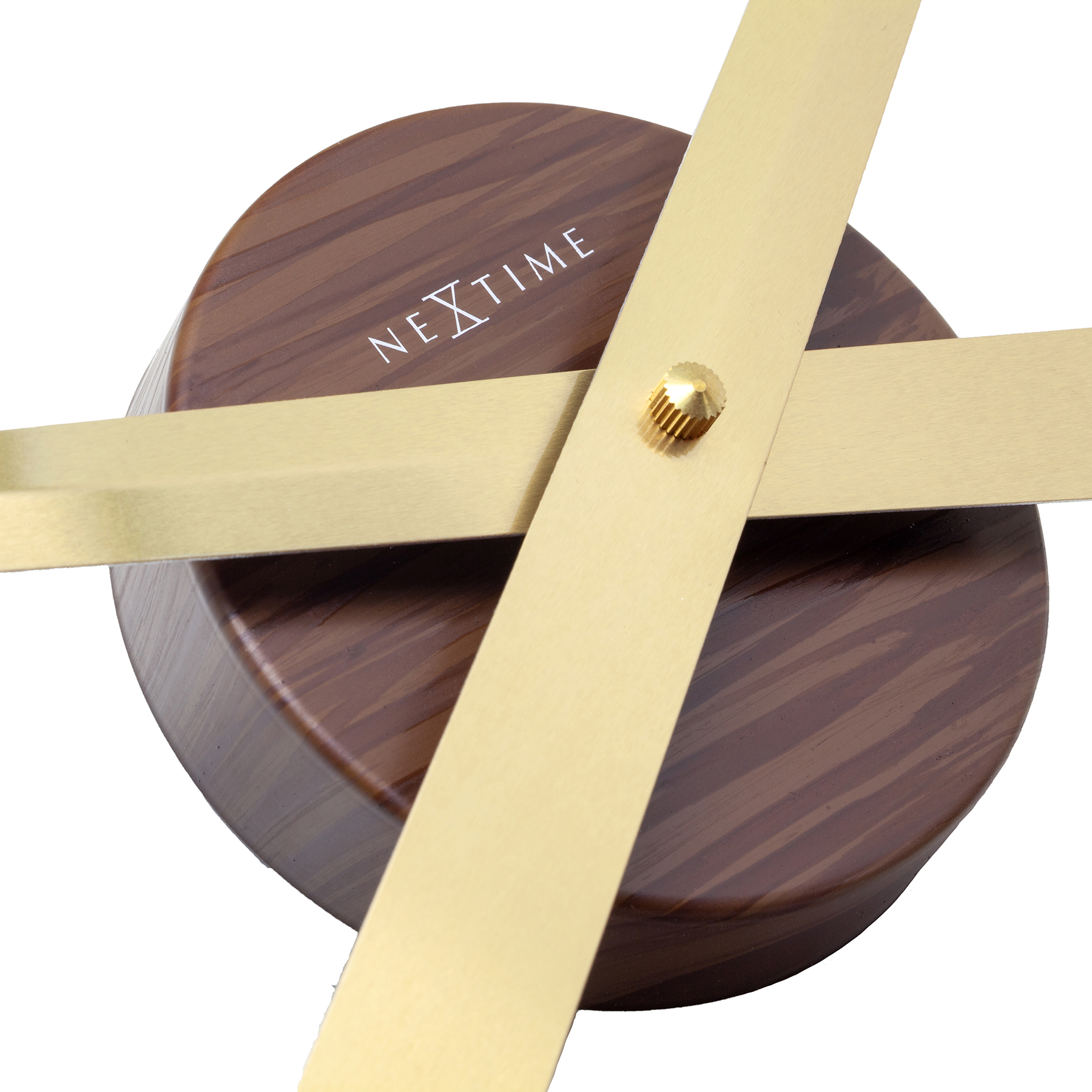 NeXtime Hands Wall Clock 85cm - Vintage Gold