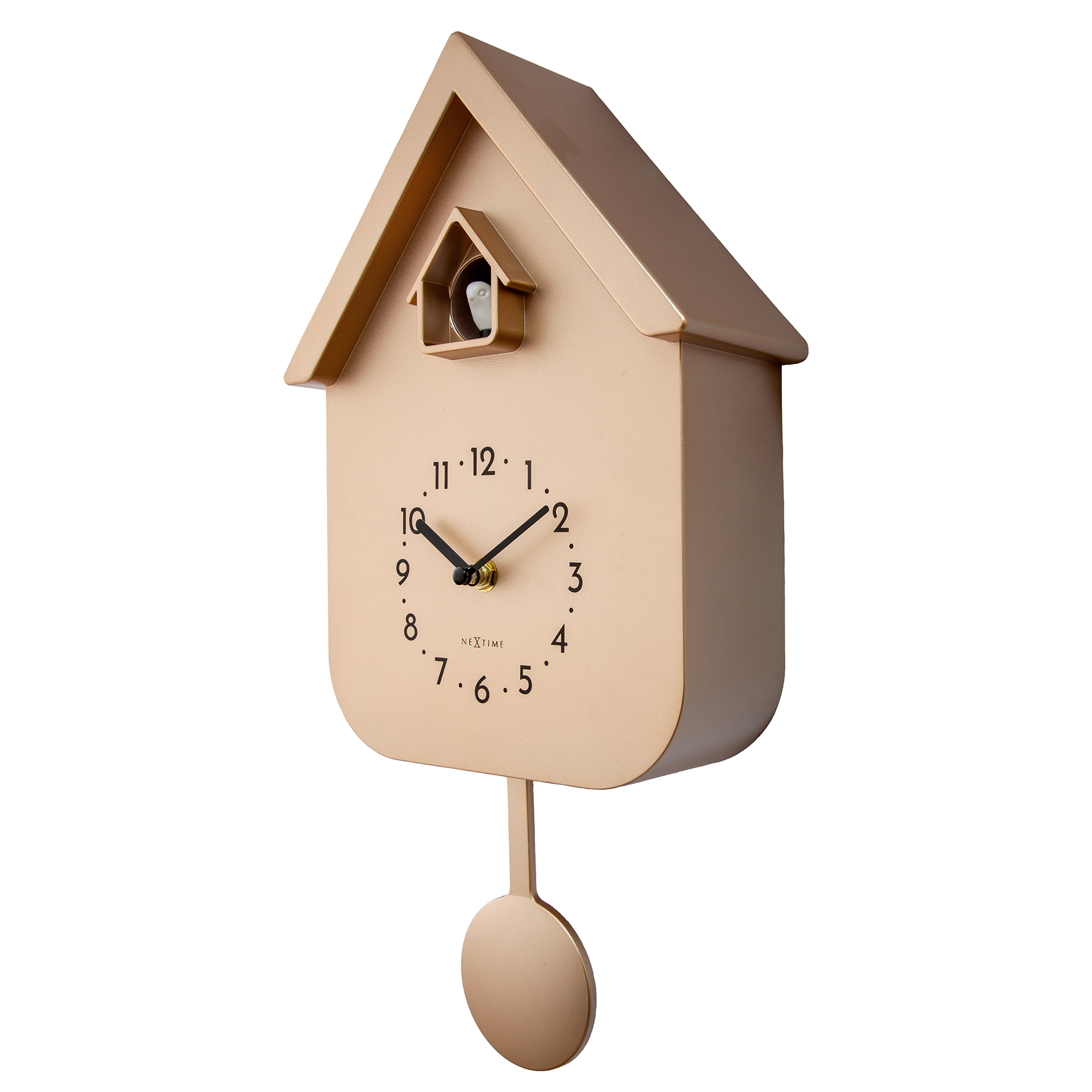 NeXtime Twitter Cuckoo Wall Clock 21.5x41.5x8.5cm - Rose Gold