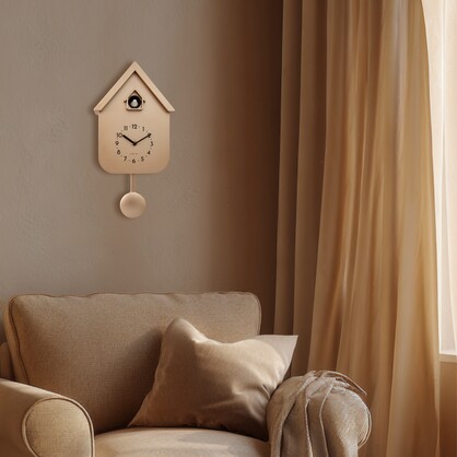 NeXtime Twitter Cuckoo Wall Clock 21.5x41.5x8.5cm - Rose Gold