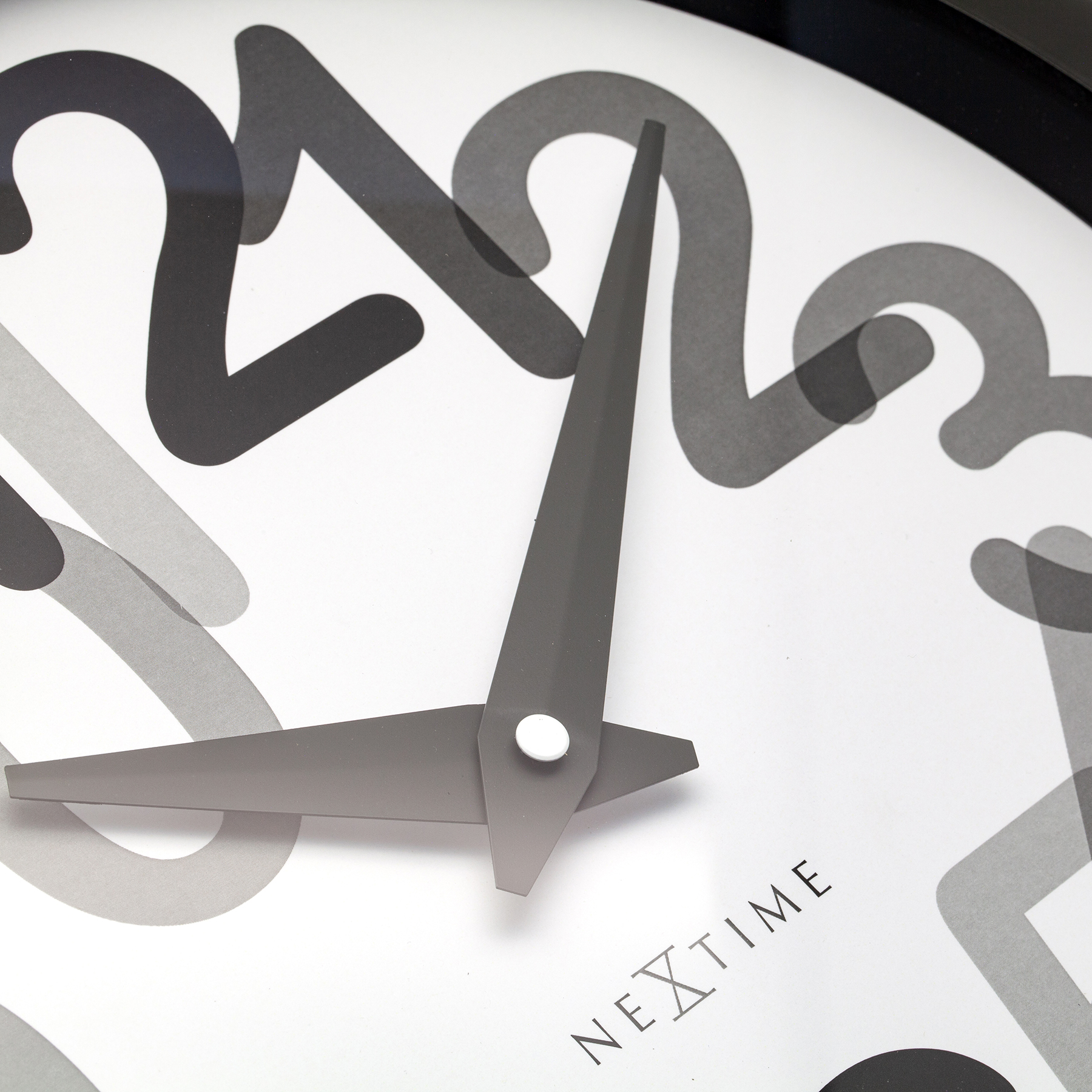 NeXtime Big Number Wall Clock 30cm - Charcoal Grey