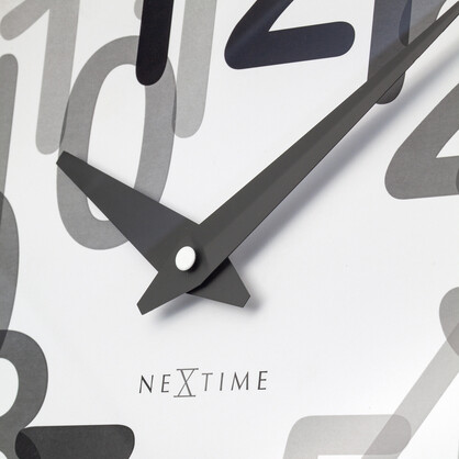 NeXtime Big Number Wall Clock 30cm - Charcoal Grey