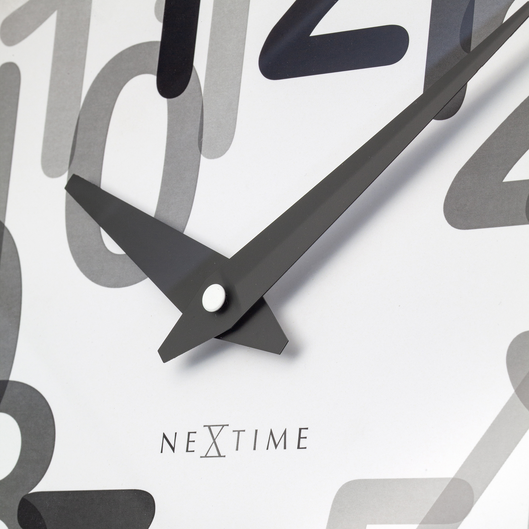 NeXtime Big Number Wall Clock 30cm - Charcoal Grey