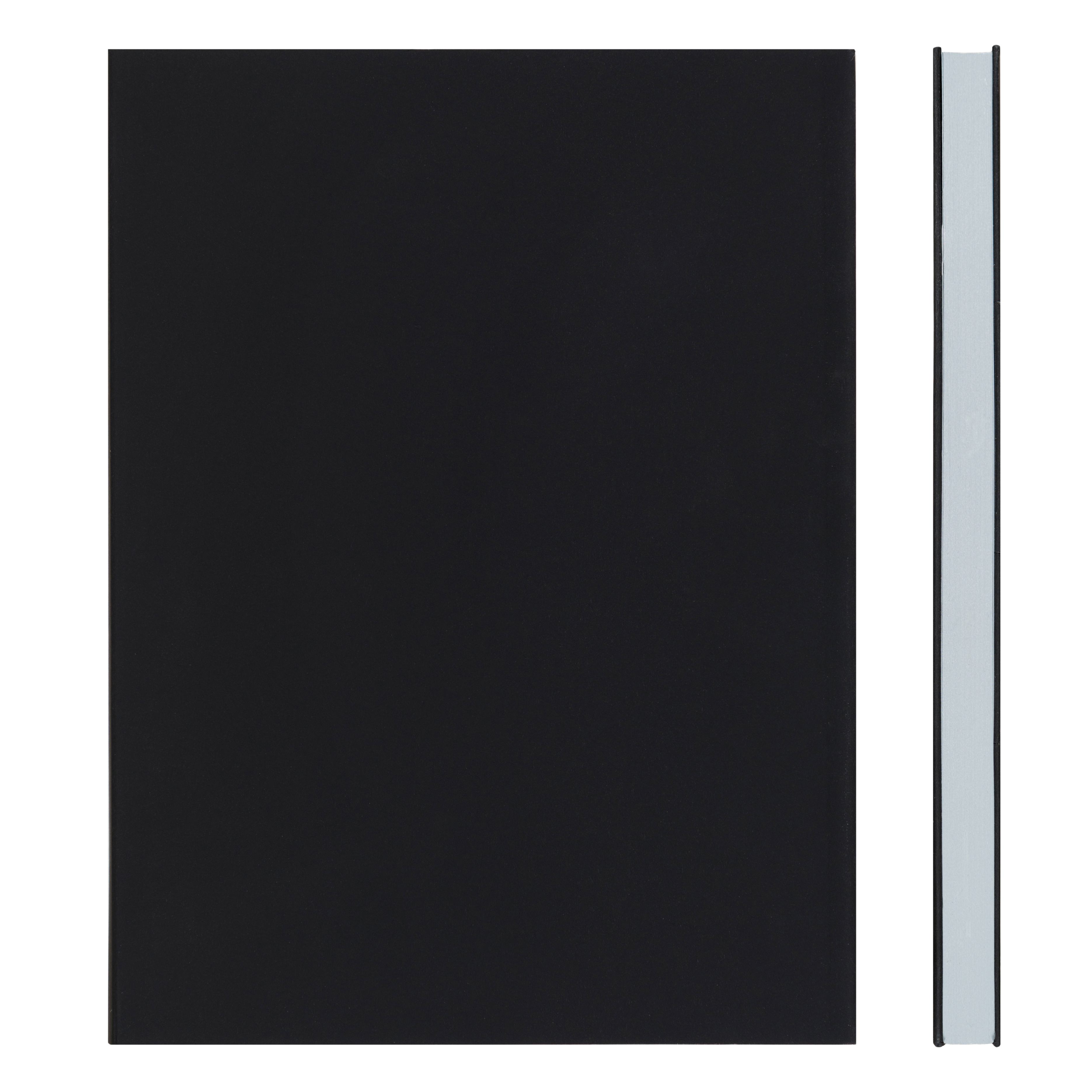 MEMMO FP Soft Touch Cover Lined Notebook A5, Black/Grey