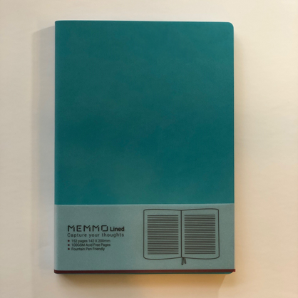 MEMMO Lined Notebook A5, Tiffany Blue