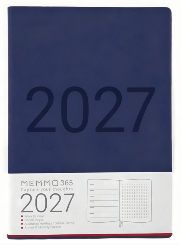 MEMMO365 Luxe (week-to-view),Navy