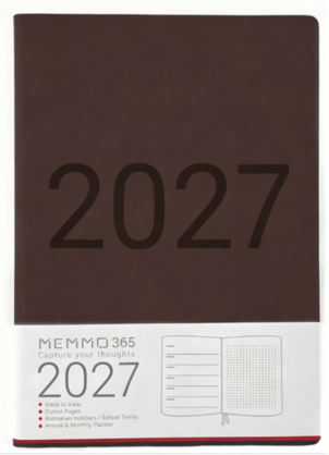 MEMMO365 Luxe (week-to-view),Brown