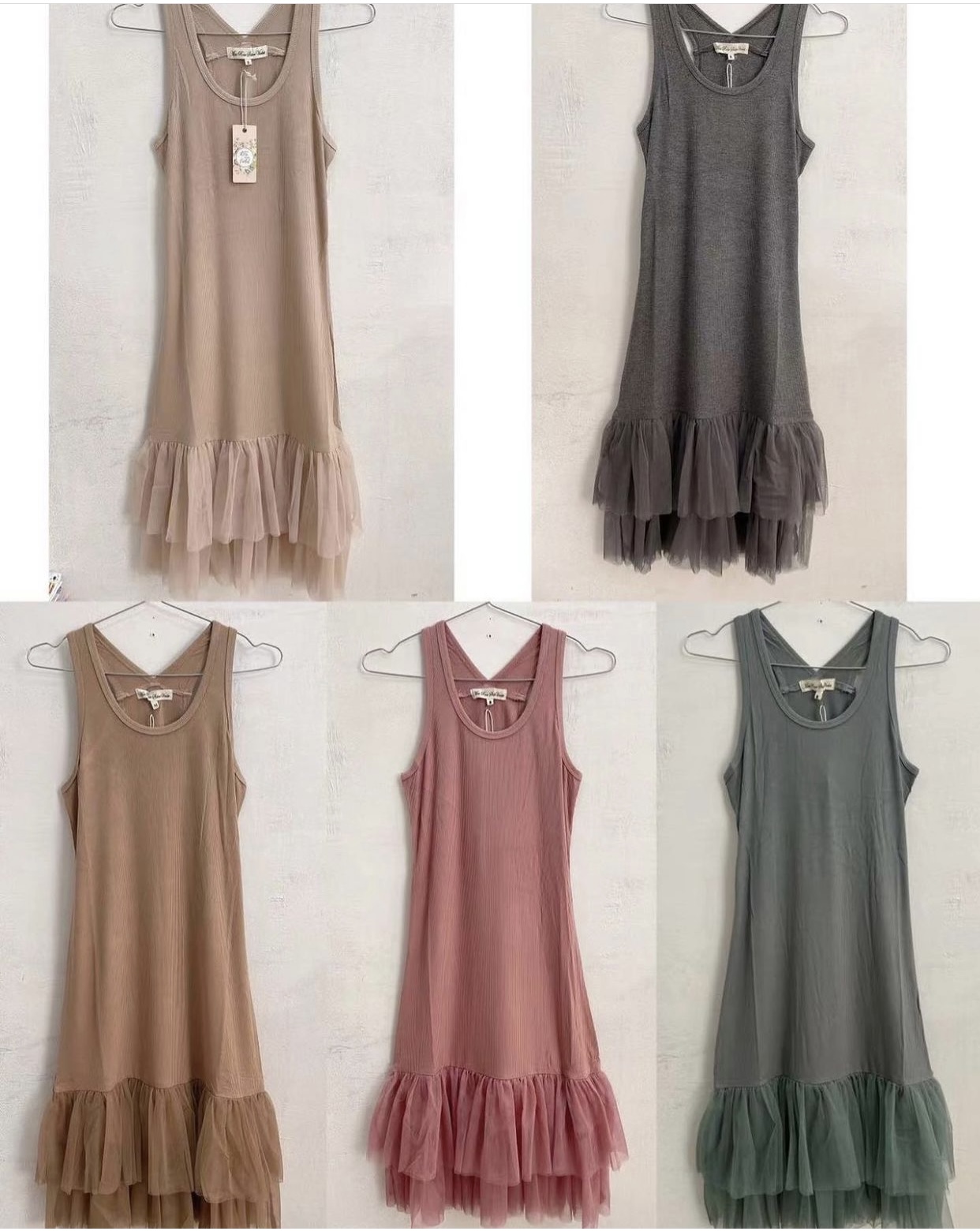 Daisy Slip-Dress. Assorted Colours