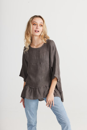 Priscilla Linen Top. Size S/M. Assorted Colours