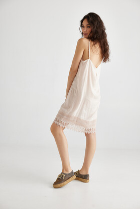 Amelie cotton & Lace slip. Asst colours