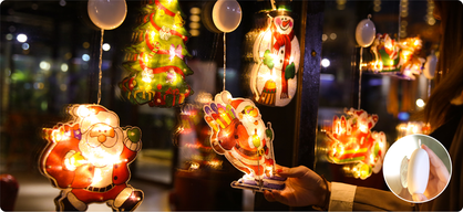 Small Window Suction Cup Hanging Light