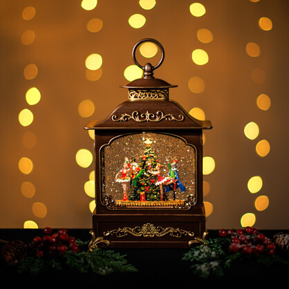 Snowing French Lantern w/ Nutcracker Ballet