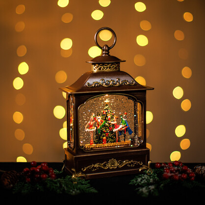 Snowing French Lantern w/ Nutcracker Ballet