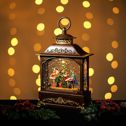Snowing French Lantern w/ Nutcracker Ballet