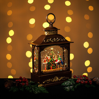 Snowing French Lantern w/ Nutcracker Ballet