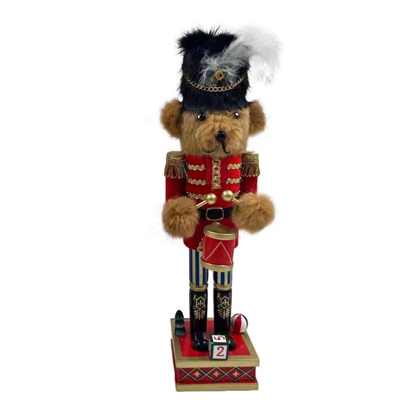 Wholesale Wooden Teddy Nutcracker / Drums Xmas & Co. Fieldfolio