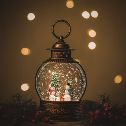 Snowing Globe Lantern / Snowmen