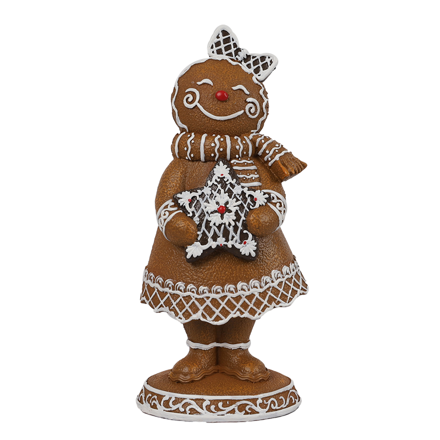 Mrs. Gingerbread /Star Deco 16cm