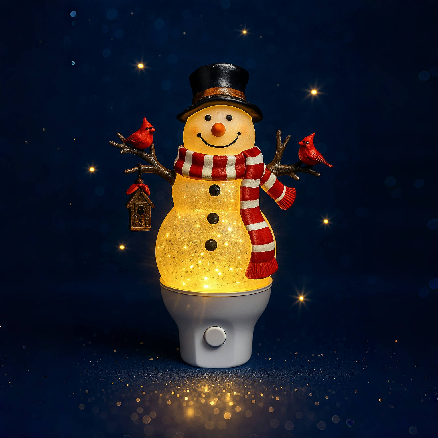 Twinkle Tide Plug-in Night Light w/ Snowman